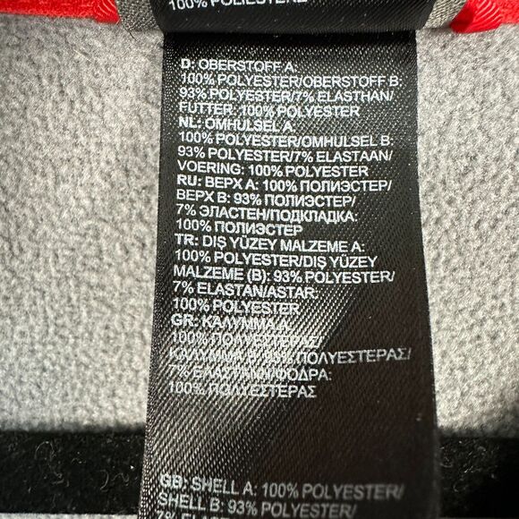 The North Face Mens Canyonlands 1/2 Zip Pullover Sweatshirt Large Grey Red - Picture 3 of 4